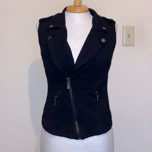 William Rast Black Blazer Vest